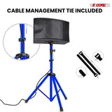 5 Core Speaker Stand Tripod Pair Adjustable PA DJ Universal Pole Mount