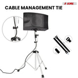 5 Core Speaker Stand Adjustable PA DJ Tripod Stands w 35mm Pole 132 Lbs Capacity