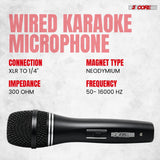5 Core Dynamic Microphone Vocal Mic w Neodymium Magnet.