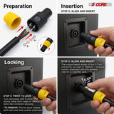 5Core Speakon Adapter High Quality Audio Jack Male Audio Pin Speaker Adapter Connector