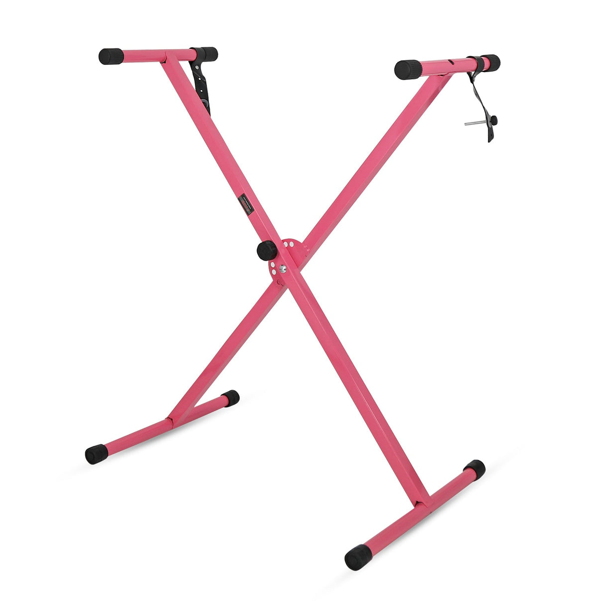 5Core Keyboard Stand Single X Style Adjustable Lift Piano Riser For 49 To 88 Keys PINK