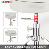 5 Core Drum Throne 4" Padded Saddle Seat Heavy Duty Adjustable Drumming Chair