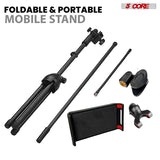 5 Core Tripod Mic Stand w Phone Holder Height Adjustable Microphone Mount Stands