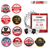 5 Core Guitar Strings Nickel Plated Acoustic Electric Guitar String Set w Picks