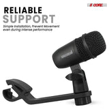 5 Core Drum Microphone Kit 7 Piece All Metal Drummer Instrument Mics Tom/Snare & Cymbals Set