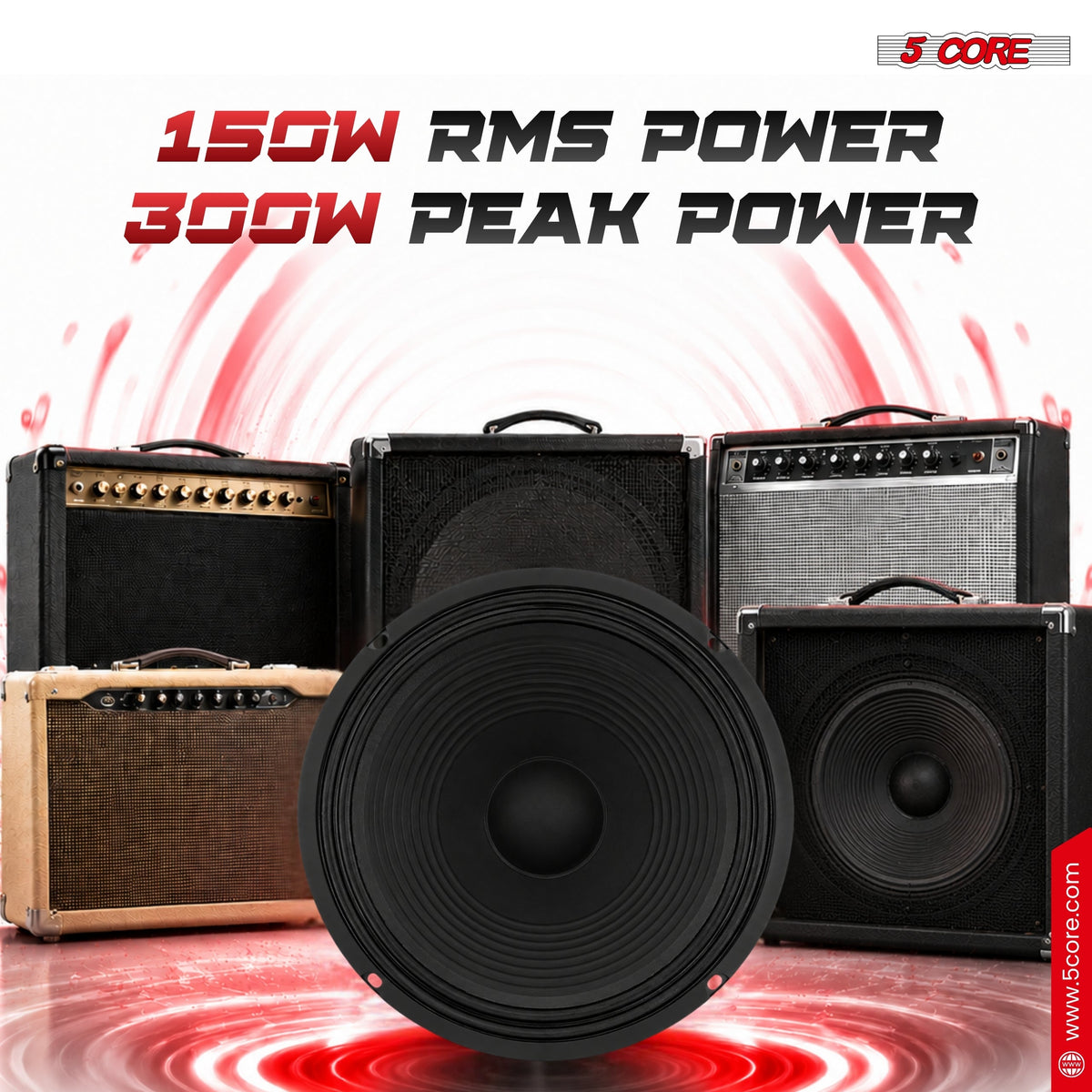 5 Core 12 Inch Guitar Speaker 8 Ohm Replacement Amplifier Speaker Amp Cabinet