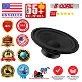 5 Core 6 Inch Subwoofer Pair 300W Car Audio Sub Woofer 4 Ohm Deep Bass Replacement Loud Speaker