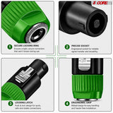 5 Core Speakon Adapter High Quality Audio Jack Male Audio Pin Speaker Adapter Connector