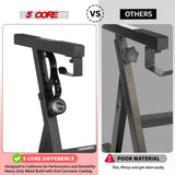 5 Core Keyboard Stand Piano Riser Z Style Adjustable Height 36.5" & Width 32.5” Sturdy Portable