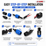 5 Core Speakon Adapter High Quality Audio Jack Male Audio Pin Speaker Adapter Connector