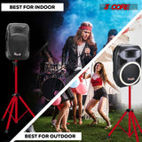 5 Core Speaker Stand Tripod Heavy Duty Adjustable 72" Universal Mount for PA DJ Studio w Bag