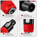 5 Core Speakon Adapter High Quality Audio Jack Male Audio Pin Speaker Adapter Connector