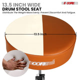 5 Core Drum Throne 4" Thick Padded Guitar Stool 441Lb Capacity 20-26” Adjustable Drummer Chair