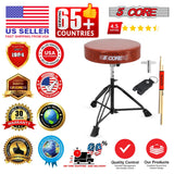 5 Core Drum Throne 3" Padded Drum Seat Height Adjustable Drumming Chair for Practice and Performance