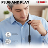 5 Core Microphone 2Pc Lavalier Mic Wearable Omnidirectional Condenser 3.5mm Body Lapel Mics