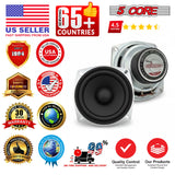 5 Core 4 Inch Subwoofer Pair 200W Car Audio Sub Woofer 4 Ohm Deep Bass Replacement Loud Speaker