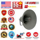 5 Core PA Horn 350W Loud Speaker 12 Inch Bull Horn Loud Audio 8Ohm All Weather Indoor Outdoor Use