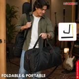 5 Core Ukulele Stand A Frame Metal Body w Soft Padded Arms Support Banjo Ukuleles Mini Guitar Violin Yellow