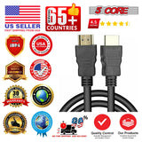 5 Core HDMI Cable High Speed 6 Feet long 18Gbps 2.0 4K Computer Cord at 60 Hertz HDR Compatible