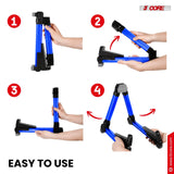 5 Core Guitar Stand Adjustable A Frame Shape w Rubber Pad Arms Supports Acoustic Electric Bass Blue