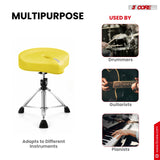5 Core Drum Throne w 4.5" Padded Stool Adjustable Drummer Chair
