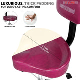 5 Core Drum Throne w Backrest 4" Padded Stool Adjustable 24.5" Drummer Chair w 441Lb Capacity