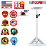 5 Core Speaker Stand 2Pc Heavy Duty Adjustable Telescoping Height 59.5" Triangle Base 100Lb Capacity