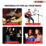 5 Core Tripod Mic Stand w Phone Holder Height Adjustable Microphone Mount Stands
