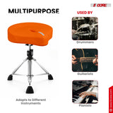 5 Core Drum Throne w 4.5" Padded Stool Adjustable Drummer Chair