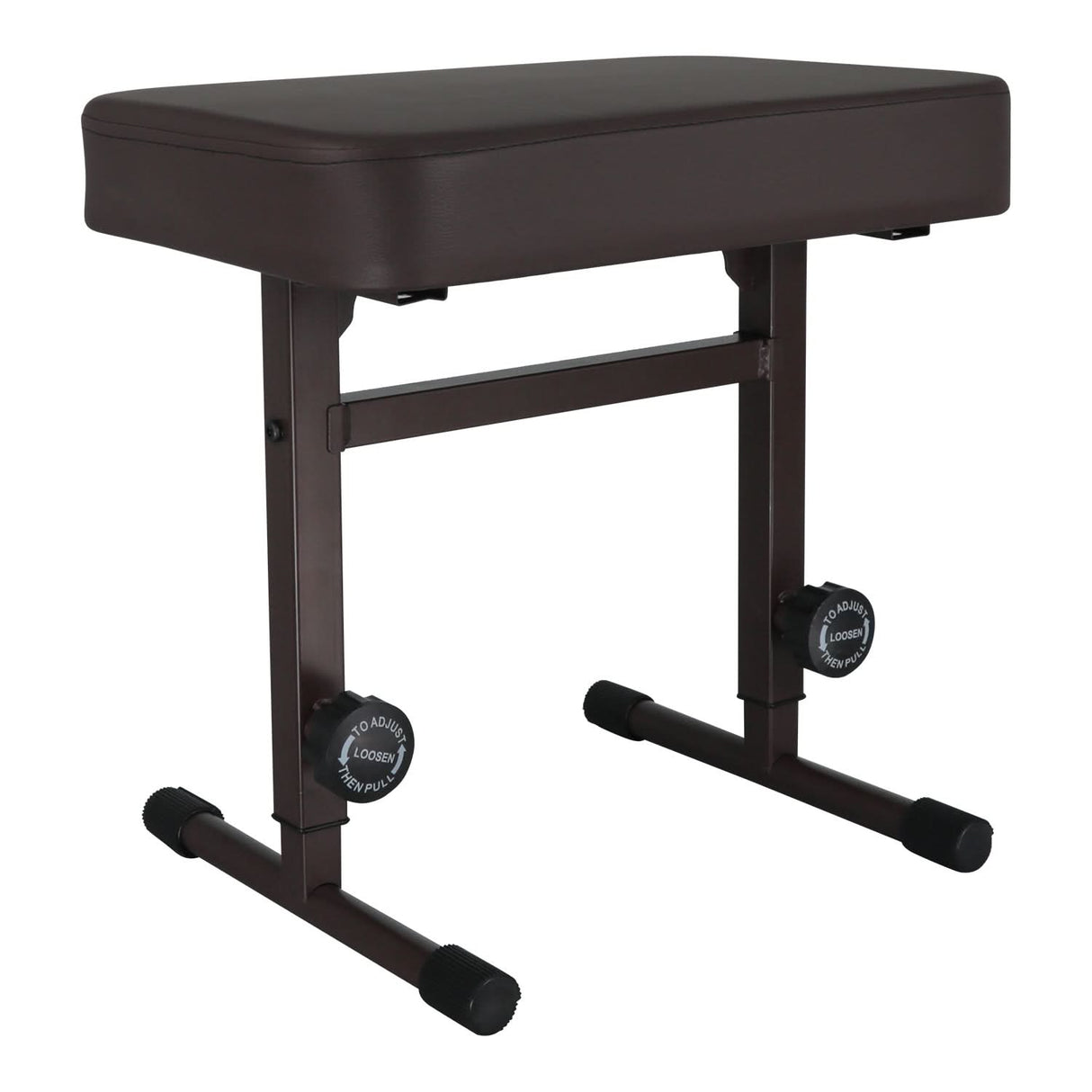5 Core Keyboard Bench 3" Padded Cushioned Piano Stool Height Adjustable Guitar Seat Folding Portable