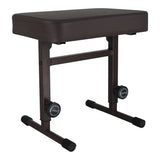 5 Core Keyboard Bench 3" Padded Cushioned Piano Stool Height Adjustable Guitar Seat Folding Portable