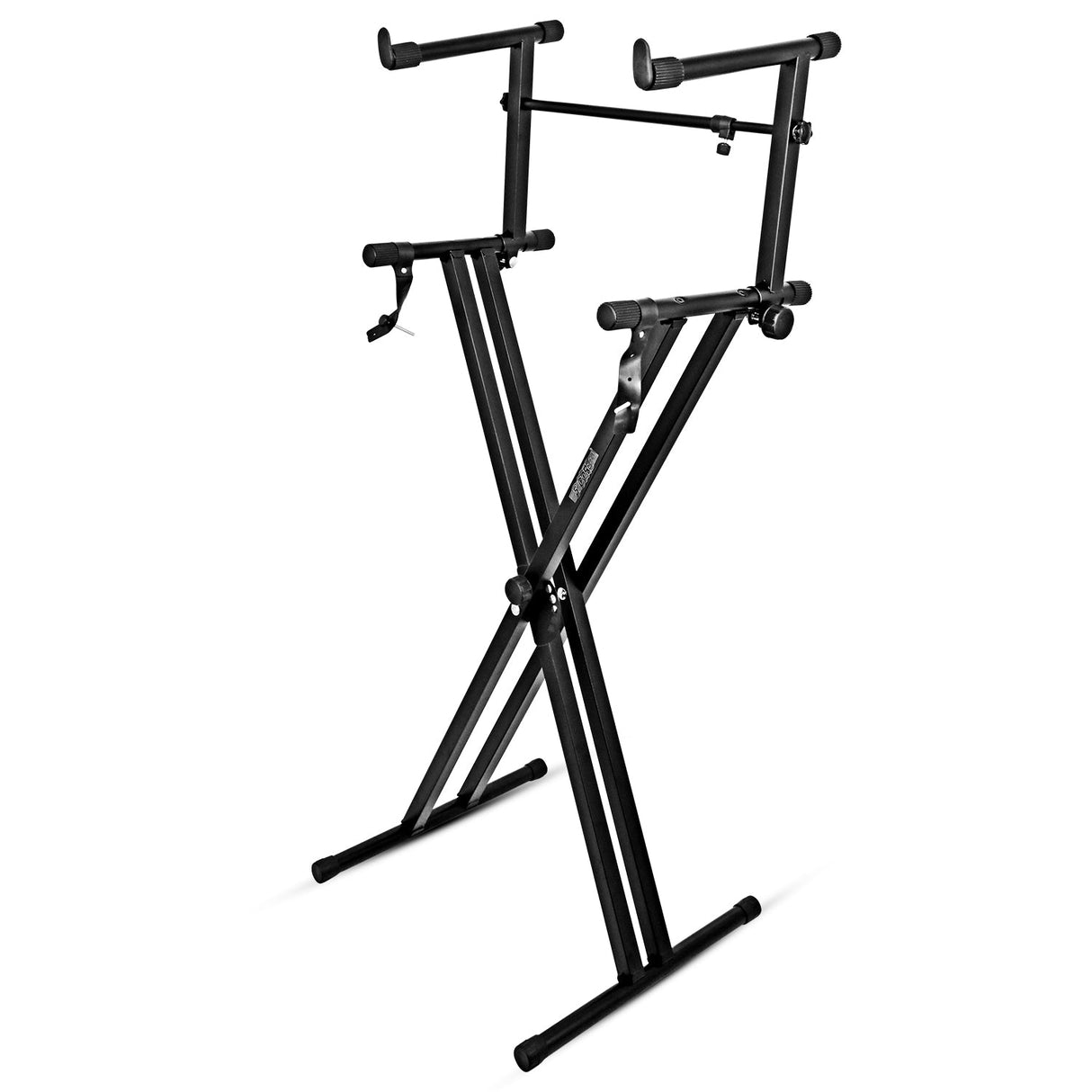 5Core 2 Tier Keyboard Stand Double X Style Adjustable Electric Piano Riser Holder