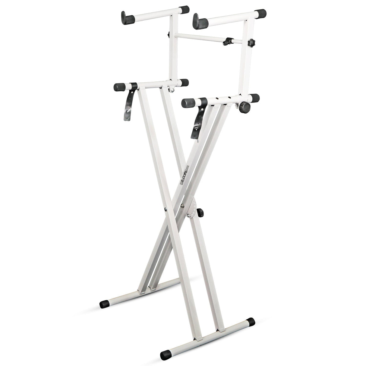 5Core 2 Tier Keyboard Stand Double X Style Adjustable Electric Piano Riser Holder
