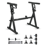 5Core Keyboard Stand Piano Riser Z Style Adjustable Height Width Music Stands for 54 - 88 Key Boards