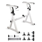 5Core Keyboard Stand Adjustable Height 34.5" Width 32.5” Z Style Electric Piano Riser 250Lb Capacity
