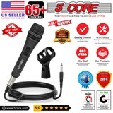 5Core XLR Microphone Dynamic Mic Karaoke Singing Studio Mics Handheld Microfono