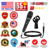 5Core XLR Microphone 2Pcs Dynamic Mic Karaoke Singing Studio Mics Handheld Microfono