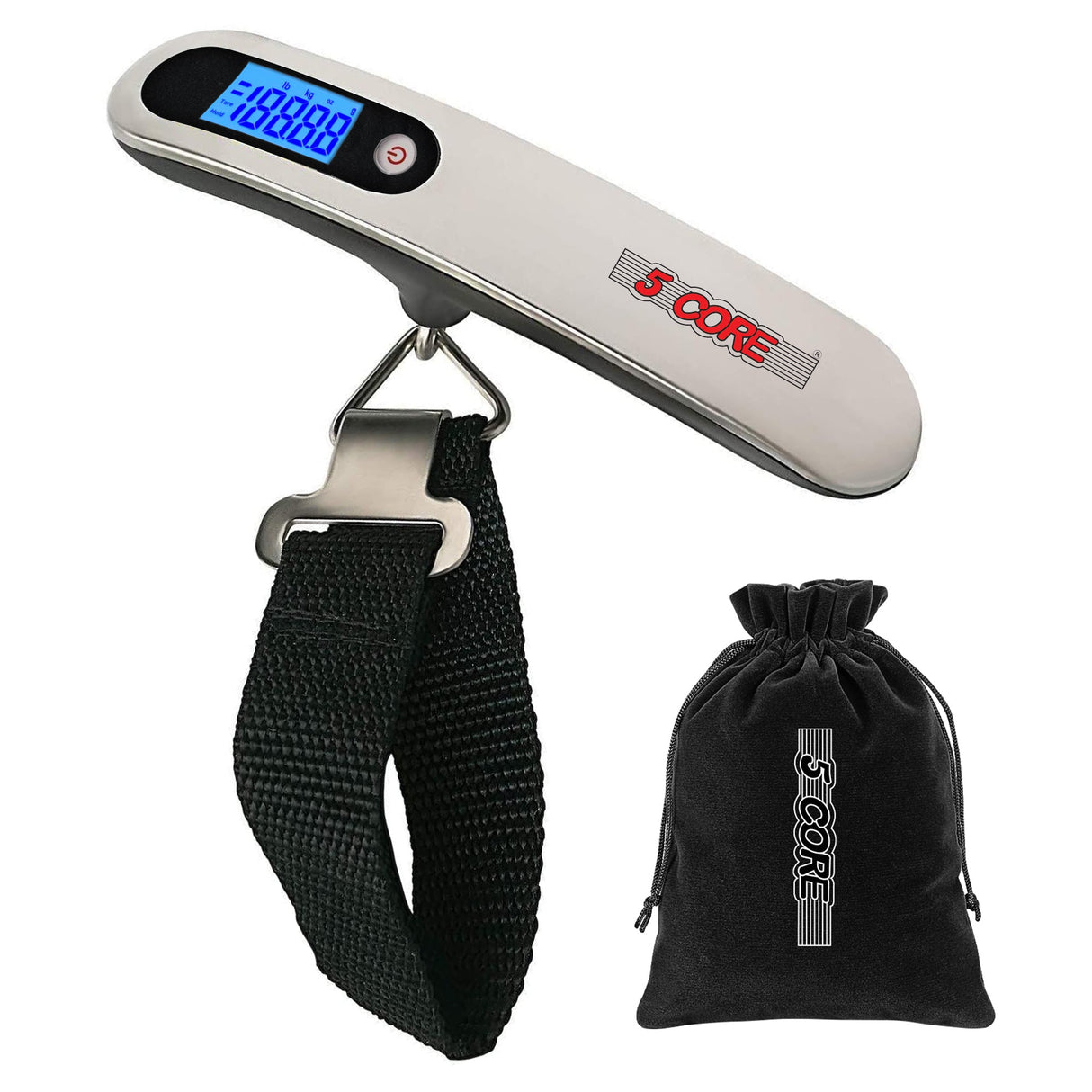 5 Core Digital Luggage Scale Weight Scale Travel Hanging Baggage Weighing Machine