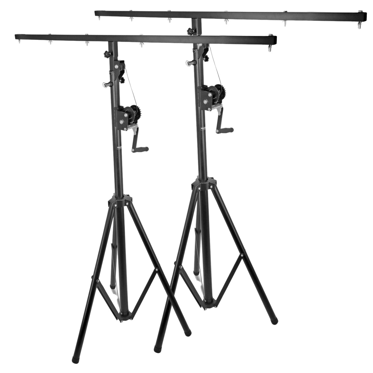5Core DJ Light Stand Stage Lighting Truss System Hand Crank Heavy Duty Adjustable T bar Mount Tripod