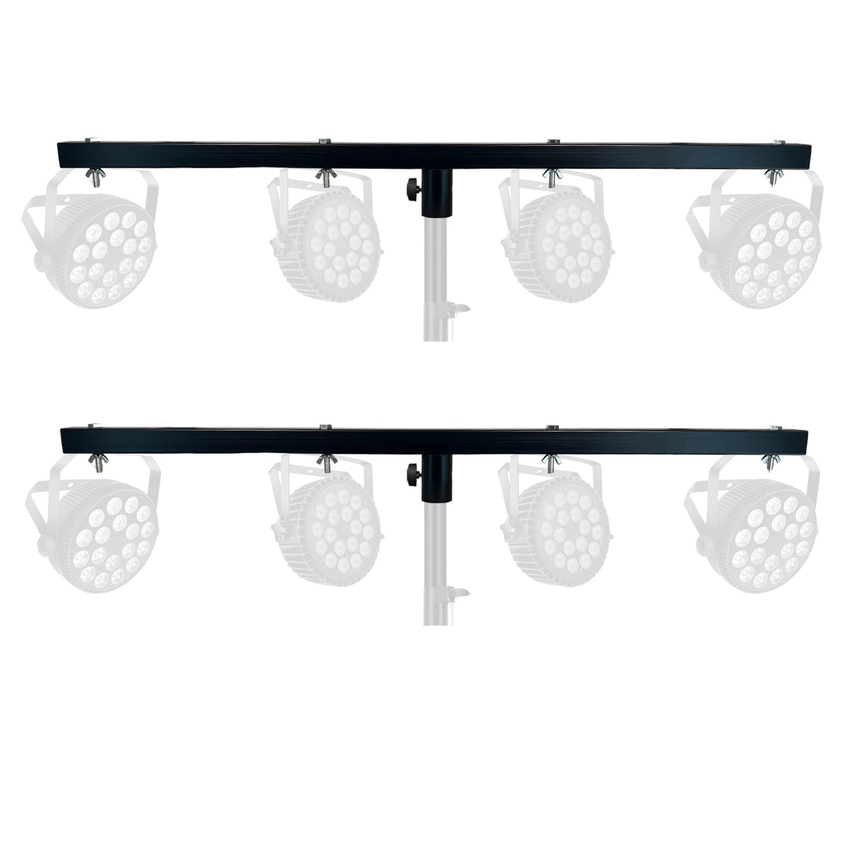 5 Core DJ Lighting T Bar 4 Party Lights 2Pc 39 Inch Extension Crossbar Tbar Mount w 66 lbs Capacity