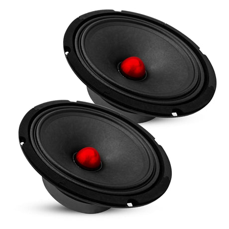 5 Core 8" Subwoofer Speaker Pair 500W Mid Range Car Audio Sub Woofer 4Ohm Bass Replacement Driver