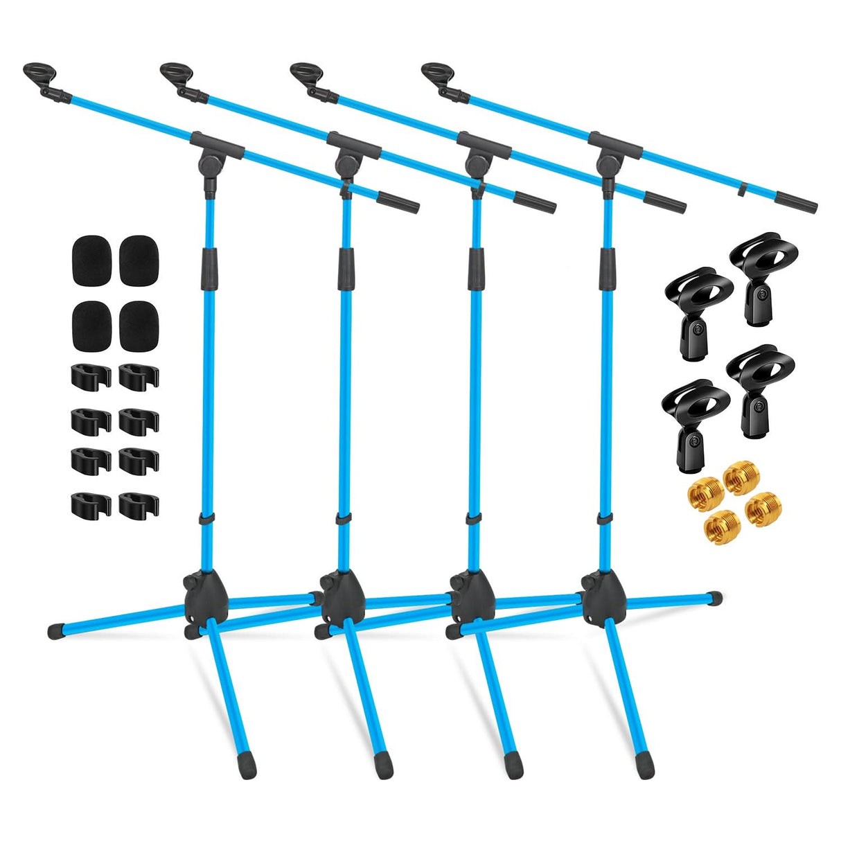 5Core Tripod Mic Stand 4Pcs Adjustable Holder Floor Microphone Boom Arm