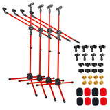 5 Core Microphone Stand Floor Pair Universal Adjustable 63" Tripod Mic Stands w Boom Arm