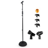 5Core Mic Stand Floor Heavy Duty Height Adjustable Pedestal Para Microfono for Singing On Stage Studio