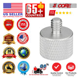 5 Core Mic Stand Adapter 12 Pieces 3/8 Male to 5/8 Female Screw Thread Conversion Connector
