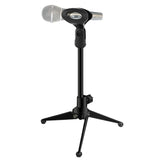 5 Core Desk Mic Stand Height Adjustable Desktop Microphone Stands Metal Tripod Portable Foldable