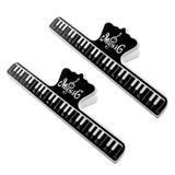 5 Core Music Sheet Holder Clip Pair Durable Black Plastic Page Holder for Piano Keyboard Violin