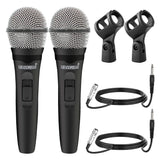 Dynamic microphone ideal for karaoke, podcasting, and studio recording