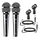 Dynamic stage microphone designed for musicians and public speakers