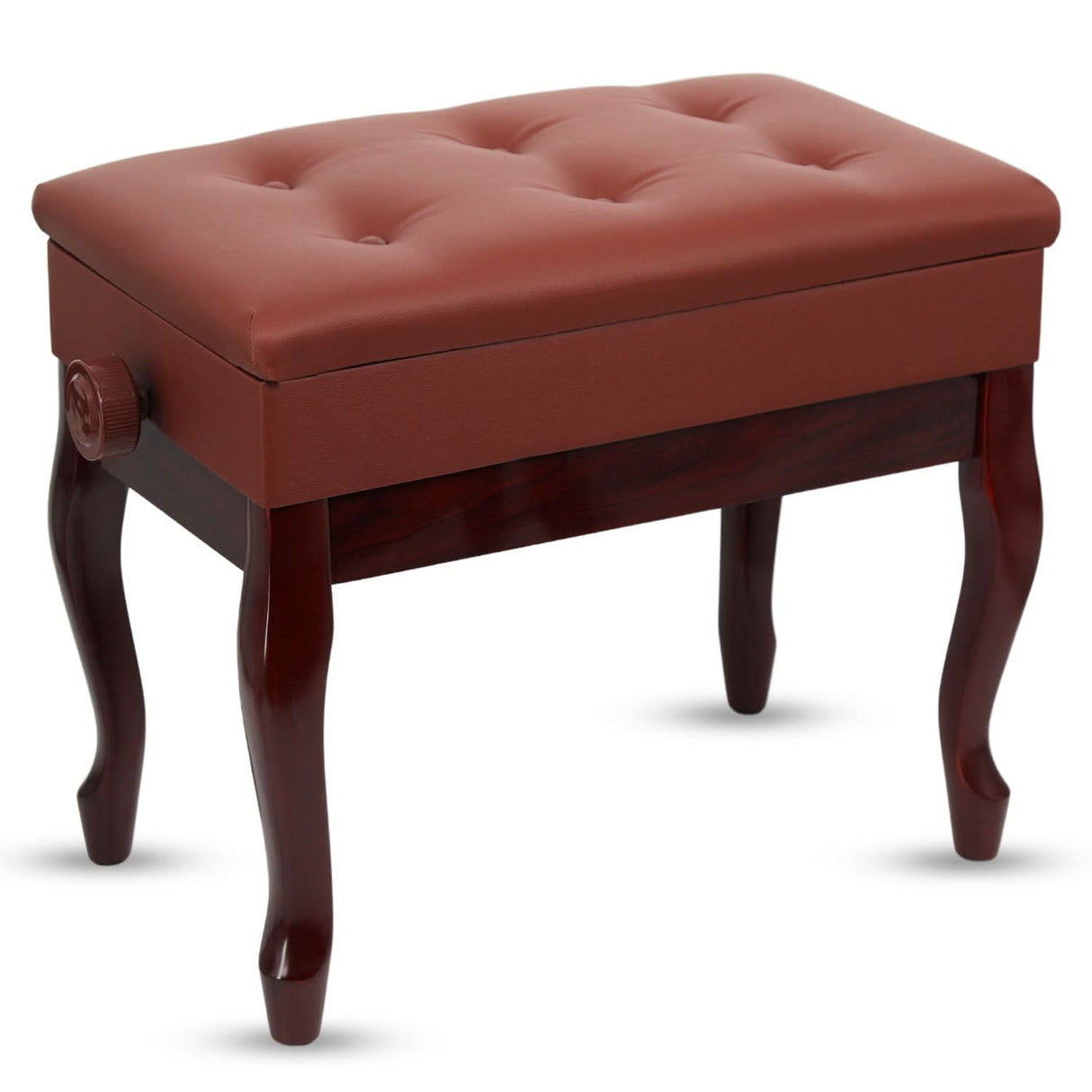 5 Core Piano Bench 3" Padded Cushioned Stool Wooden Heavy Duty Adjustable Musician Chair w Storage